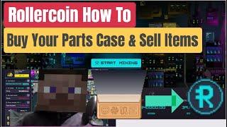 Rollercoin How To Tutorial , Selling Parts Items On The Market , Earn Free Crypto