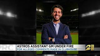 Astros assistant GM under fire for alleged comments made in clubhouse