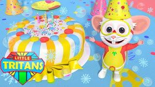 Happy Birthday Song | Kids Party Song | Little Tritans | Nursery Rhyme & Baby Cartoon Songs