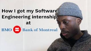 How to get a software engineering internship at a bank - Bank of Montreal (BMO)