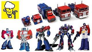 Different Optimus Prime Transformer robot toys ランスフォーマー 變形金剛 robots in disguise