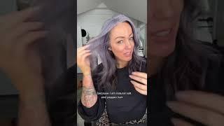 How to get this hair color? #grayhairtransition #womenwithgray