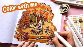  Color With Me / @cocowyocoloring coloring book / Ohuhu Markers