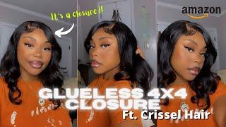 Easy Glueless 4x4 Closure Install | Amazon Crissel | #4x4closure