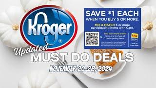 *WOW!!* Kroger UPDATED Must Do Deals for 11/20-11/28 | CRAZY Soda Deal, $.19 Dryer Sheets & MORE