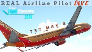 The 737 MAX in Microsoft Flight Simulator 2024 |  iFly Max8 | Real Airline Pilot | #msfs2024 #boeing
