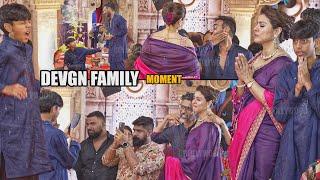 YUG Devgn Unseen Moment with Father Ajay Devgn and Mother Kajol at Durga Puja | Day 03