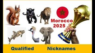 Teams qualified for the 2025 Africa Cup of Nations by nicknames