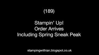 (189) Stampin Up Order Arrives Including Spring 2020 Sneak Peak