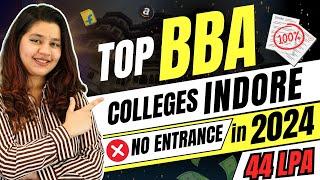 Top 10 BBA Colleges Indore! No Entrance Exam BBA Merit Based Colleges #bba #viral #indore