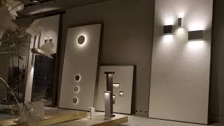 Climber Outdoor Wall Sconce at the Flos Milan Showroom