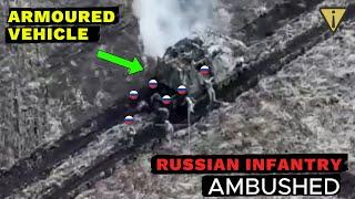 Ukraine’s SNIPER Team Sets Perfect Ambush Against Russian BTR-82A! Ambush Intense Combat Footage!