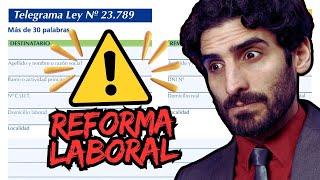 ️Intercambio Telegráfico después de la Ley Bases 27.742. Clase de Derecho con MODELO de Telegrama