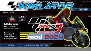 MotoGP URT 3 mod 2024 gameplay winlator 8.0 frost rev1 v3 poco x3 pro