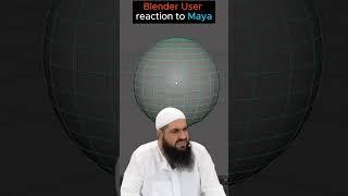 Blender User Reaction to Maya software #blenderustad   #blenderlovers