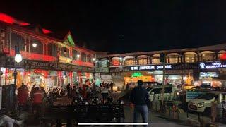 Mussoorie Mall Road ।। The Mall Road ।। Uttarakhand trip December 2021 ।। Night view of Mussoorie ।।