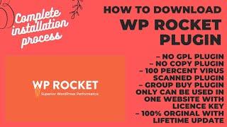 Wp rocket premium download, Wp rocket buy in cheap price 100% Original with license key