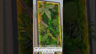 Наедине с природой панно из мха/ вертикальное озеленение
