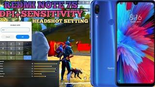 Redmi Note 7s Best Dpi+Sensitivity Headshot Setting | Redmi Note 7s Mobile ki Best Headshot Setting