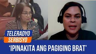 Castro calls VP Duterte ‘brat’ after overdue stay at House | Teleradyo Serbisyo (22 November 2024)