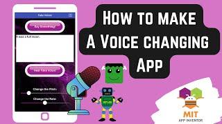 How to make Fake Voice App in MIT App Inventor | Voice changing app in MIT App Inventor