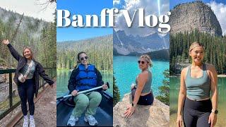 3 days in banff ️ hiking, white water rafting, lake louise, moraine lake + more