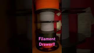Spot For Filament Storage!! #3d #3dprinting #ender3s1 #filament #storage #drawerorganization