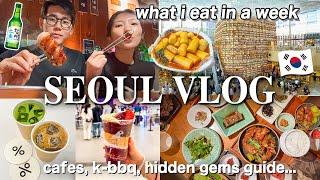 KOREA VLOG 2024 What I Eat in a Week in Seoul Cafes, Korean food, delivery food｜The HYUNDAI, COEX