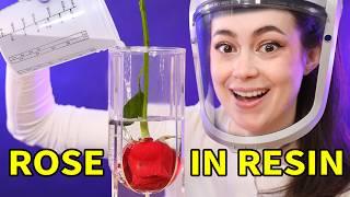 Preserving a FRESH Rose in Solid Resin… Will it rot?