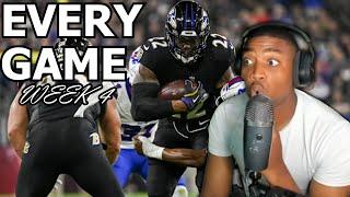 NFL Week 4 , Highlights Reactions | Every Game! FULL STREAM 