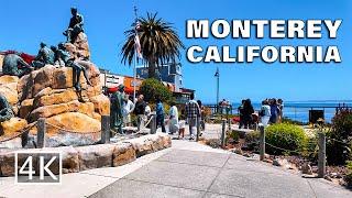 [4K] Monterey Cannery Row - California - Walking Tour