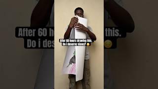60 hours drawing this artwork Rate it  #drawing #shorts #asmr #keviartz