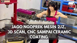 Target Bikin Mesin 1.000 HP, Cewek Ini Punya Mesin CNC, 3D Scan Sampai Ceramic Coating | Garage Tour