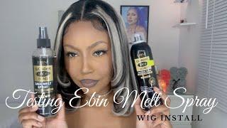 SAVE YOUR EDGES! I FOUND THE BEST LACE GLUE  TESTING EBIN LACE MELT SPRAY  + CLOSURE WIG INSTALL