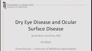 Dry Eye Disease and Ocular Surface Disease