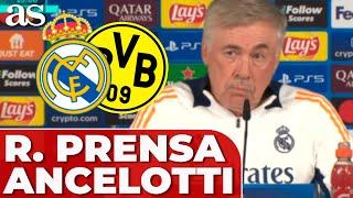 CARLO ANCELOTTI, RUEDA DE PRENSA COMPLETA | Previa REAL MADRID vs. BORUSSIA DORTMUND