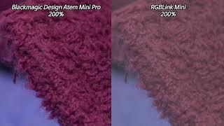 RGBLink Mini & BMD ATEM Mini Video Quality comparison