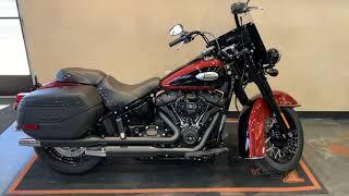 2024 Harley-Davidson Softail Heritage Classic 114 in Red Rock and Vivid Black with Black Trim-FLHCS