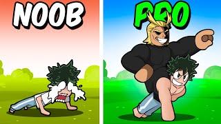 Noob to Pro in Push Up Simulator [Deku vs Bakugo] Roblox