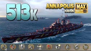 Cruiser Annapolis with +500k damage in a outstanding game - World of Warships