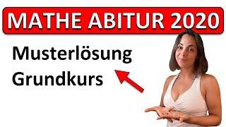 Mathe Abitur Klausur NRW 2020 Grundkurs | Musterlösung Analysis, Ganzrationale Funktion VLOG 23