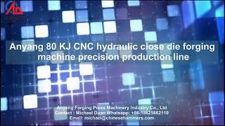 80 KJ CNC hydraulic close die forging machine for making chain section