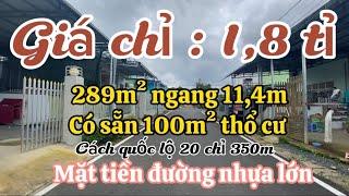Đã bán | Đất Bảo Lộc | 289m² ngang 11,4m có sẵn 100m² thổ cư cách quốc lộ chỉ 350m - #bdsbaoloc