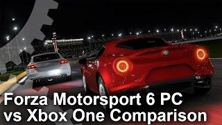 Forza Motorsport 6: PC vs Xbox One Graphics Comparison