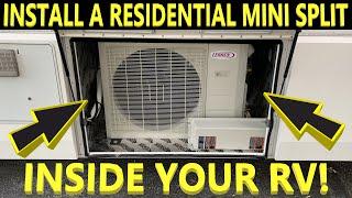 How to Install a Residential HVAC Mini Split inside your RV