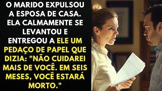 O Marido Expulsou sua Esposa de Casa... Ela Calmamente Levantou-se e Lhe Entregou um Papel