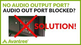 TV Has No Audio Output Ports or Audio Output Ports Blocked - SOLUTION!