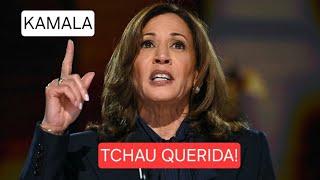 Depois da derrota, KAMALA HARRIS discursa para apoiadores.