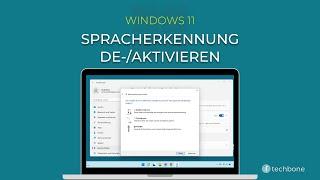 Spracherkennung de-/aktivieren [Windows 11]