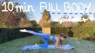 10MIN full body hourglass pilates workout - no equipment + beginner friendly